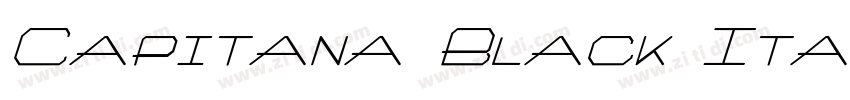 Capitana Black Itali字体转换